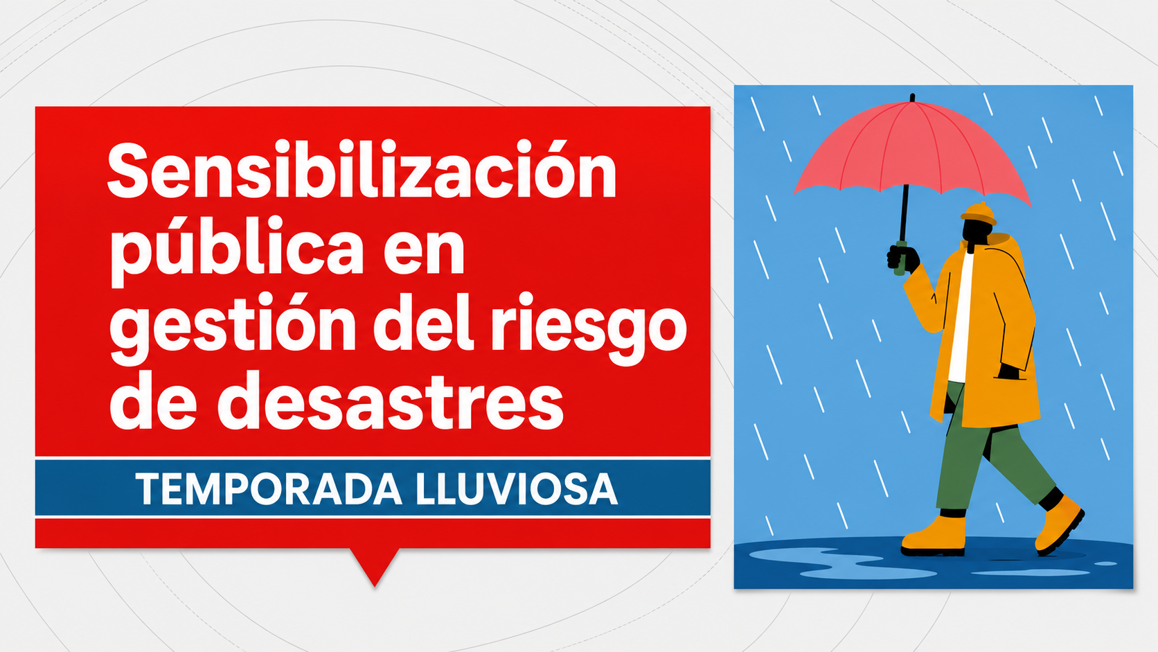 Sensibilización pública en gestión del riesgo de desastres: Temporada lluviosa SNGR-1